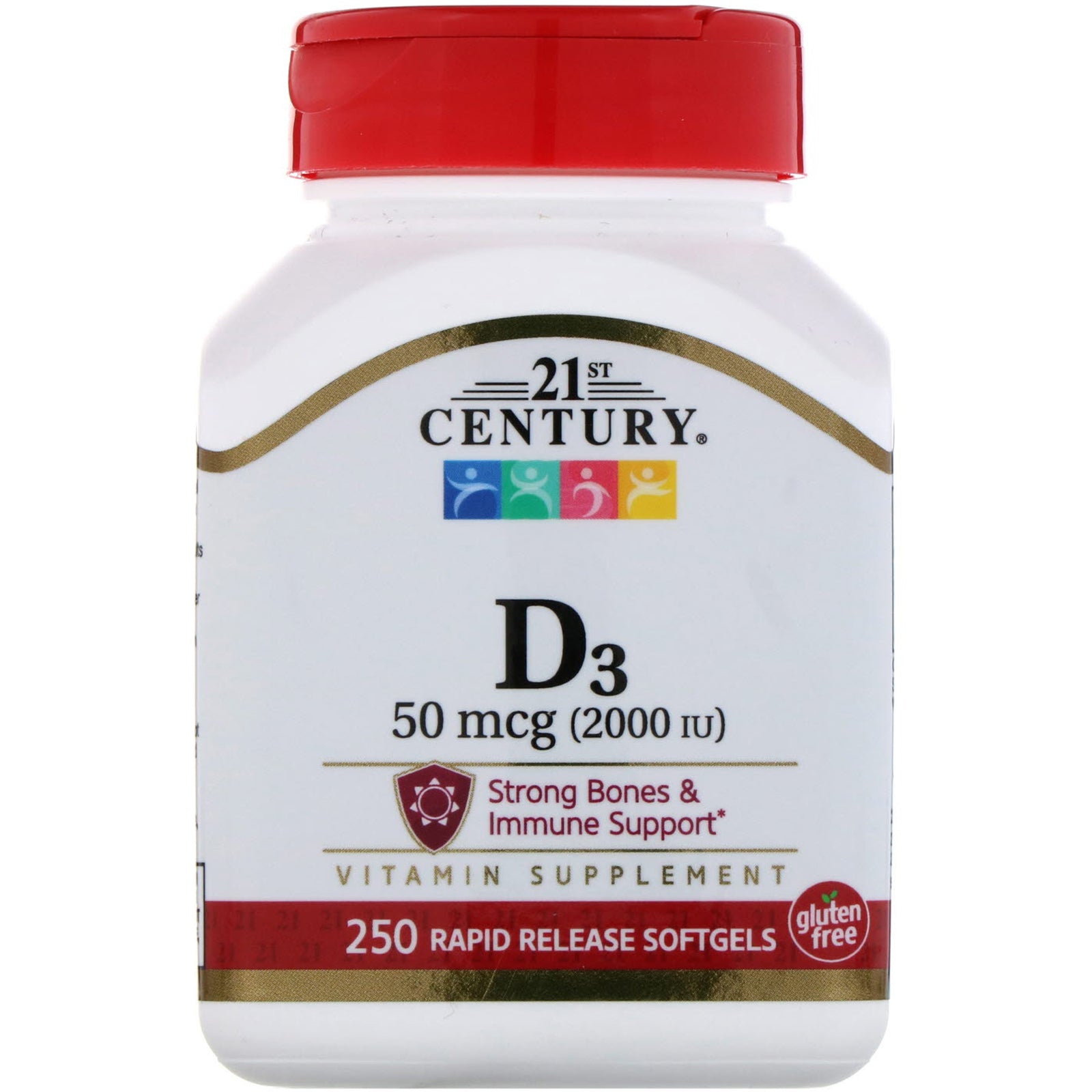 21st Century, Vitamin D3, 50 mcg (2,000 IU), 250 Liquid Softgels