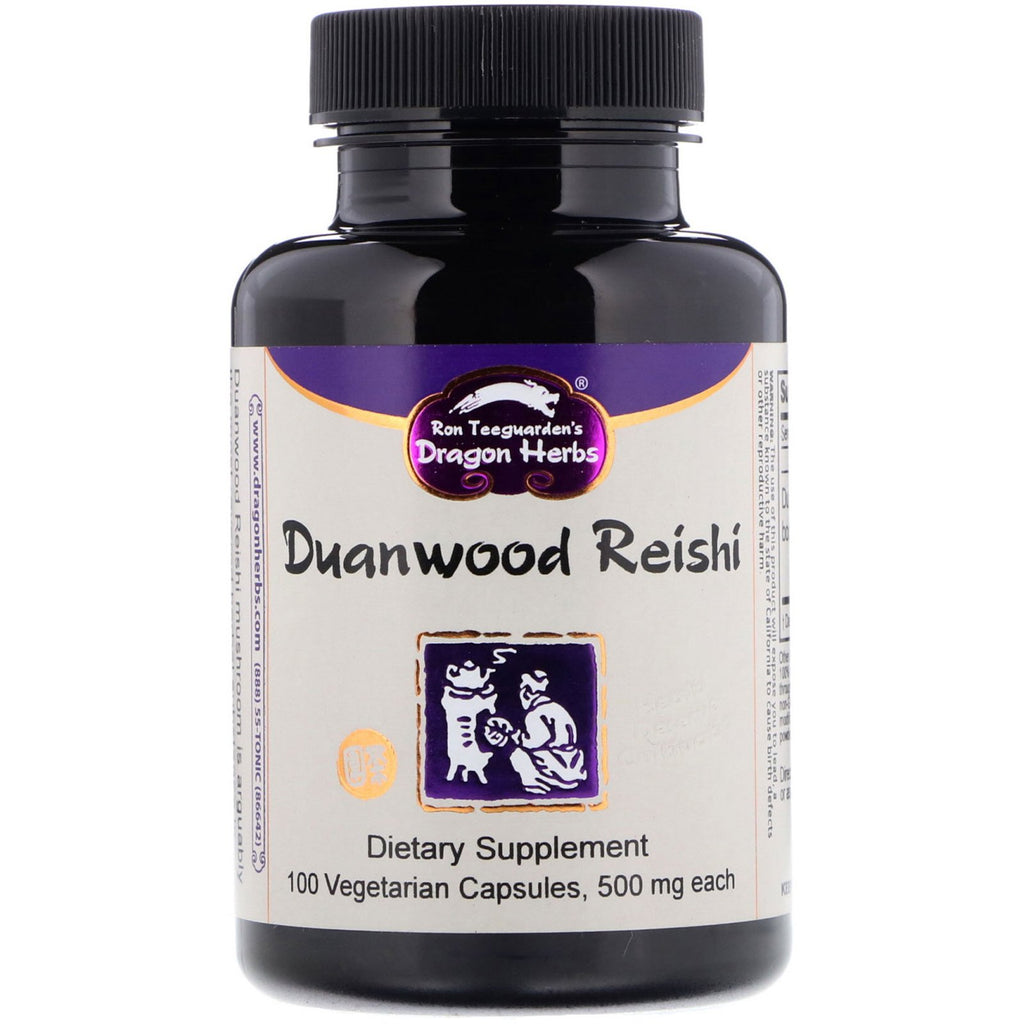 Dragon Herbs, Duanwood Reishi, 500 mg, 100 Vegetarian Capsules