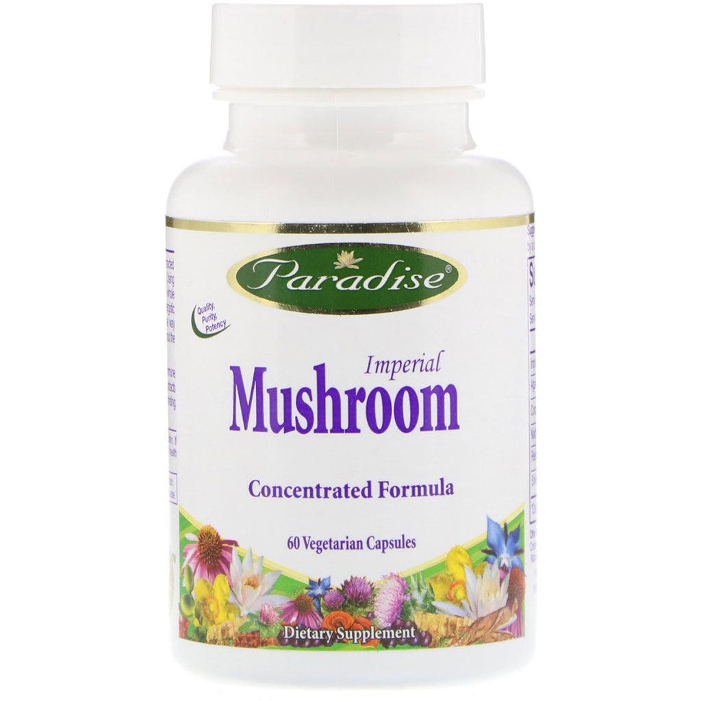 Paradise Herbs, Imperial Mushroom, Immune Formula, 60 Vegetarian Capsules