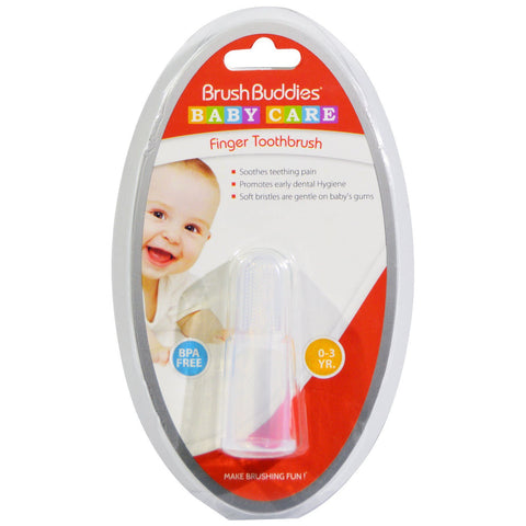 Brush Buddies, Cuidado del bebé, cepillo de dientes para dedos, 0-3 años, 1 cepillo de dientes para dedos