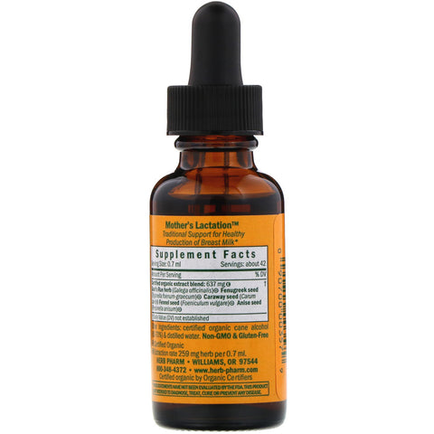 Herb Pharm, Lactancia materna, 1 fl oz (30 ml)