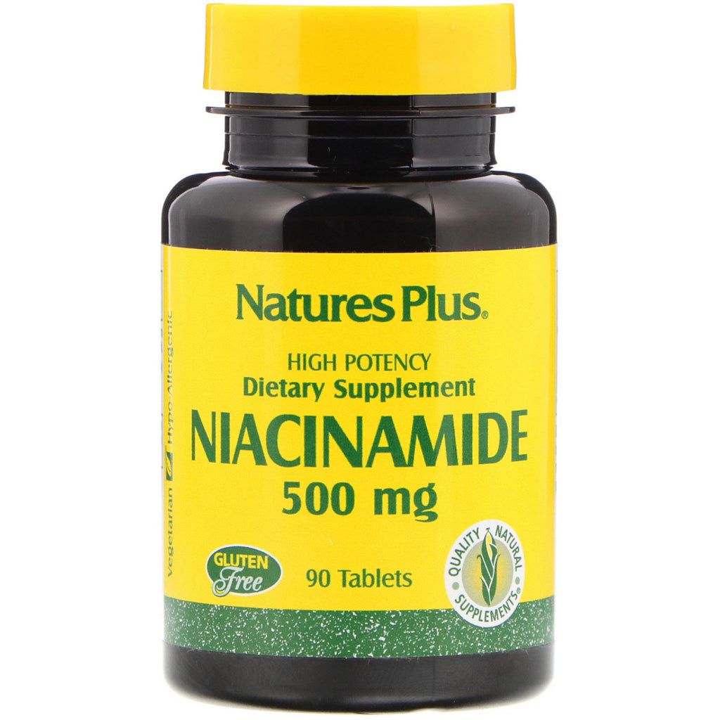 Nature's Plus, Niacinamide, 500 mg, 90 Tablets