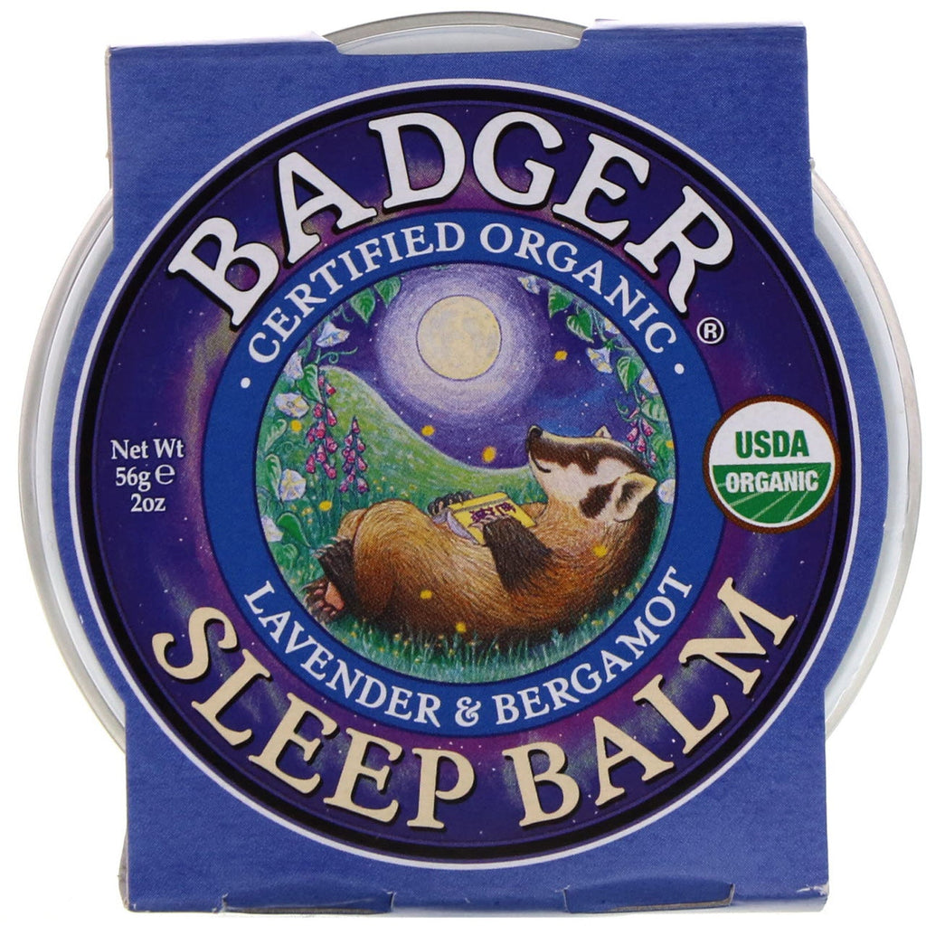 Badger Company,  Sleep Balm, Lavender & Bergamot, 2 oz (56 g)
