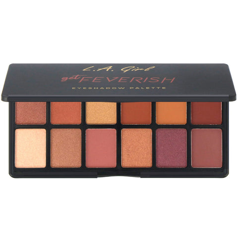 L.A. Girl, Get Feverish Eyeshadow Palette, 0.035 oz (1 g) Each