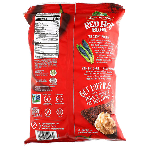 Garden of Eatin', Corn Tortilla Chips, Red Hot Blues, 8,1 oz (229 g)