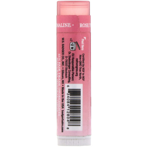 Badger Company, Tinte de labios mineral, turmalina rosa, 4,2 g (0,15 oz)