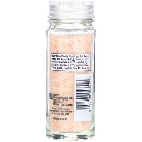 McCormick Gourmet Global Selects, Himalaya Pink Salt, 3,4 oz (96 g)