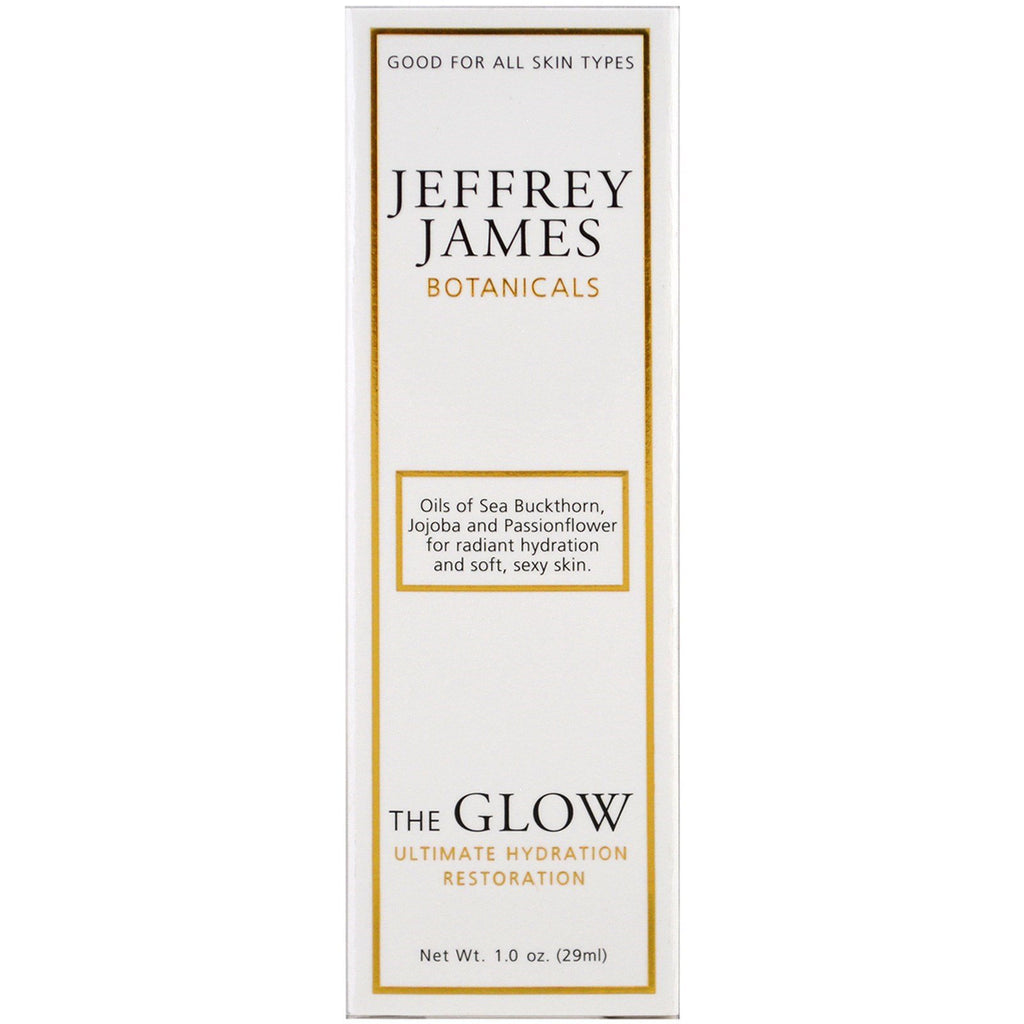 Jeffrey James Botanicals, Restauración de hidratación definitiva The Glow, 29 ml (1,0 oz)