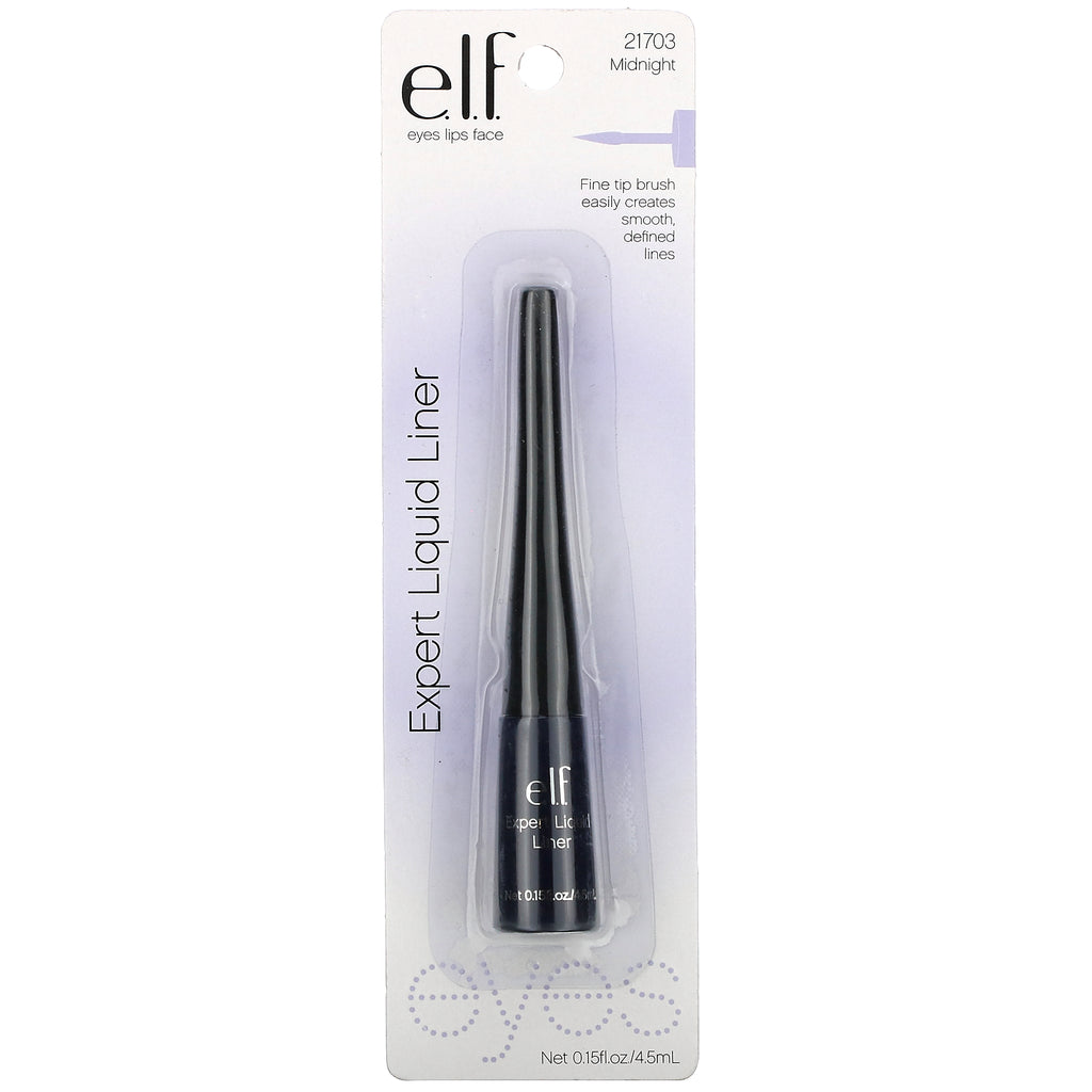 ELF, Expert Liquid Liner, Midnight, 0,15 fl oz (4,5 ml)