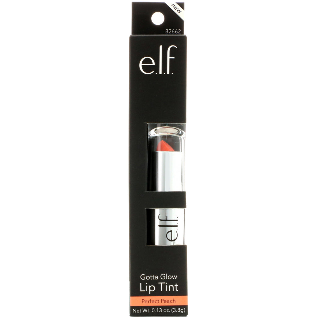 ELF, Gotta Glow Lip Tint, Perfect Peach, 0,13 oz (3,8 g)