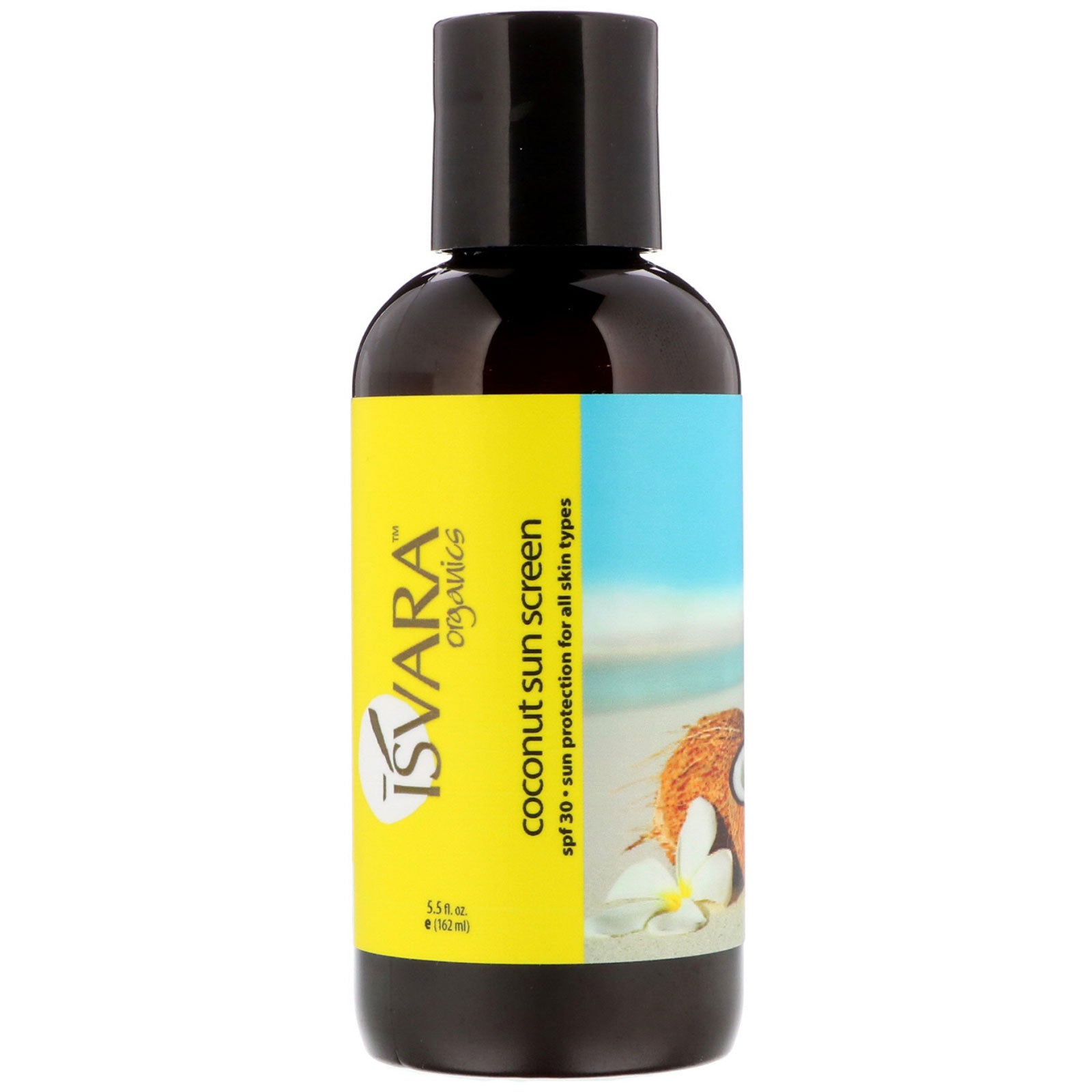 Isvara Organics, Coconut Sun Screen, SPF 30, 5.5 fl oz (162 ml)