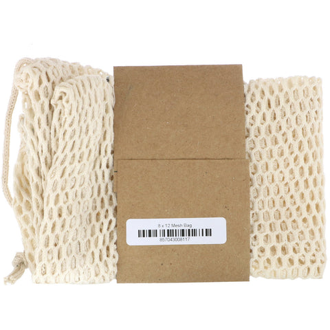Wowe, Certified  Cotton Mesh Bag, 1 Bag, 8 in x 12 in