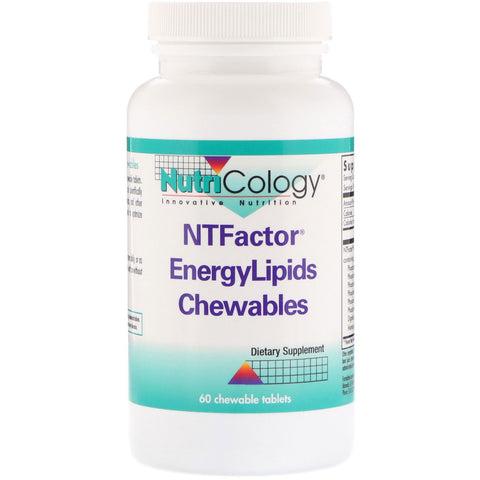 Nutricology, NTFactor EnergyLipids Chewables, 60 Chewable Tablets