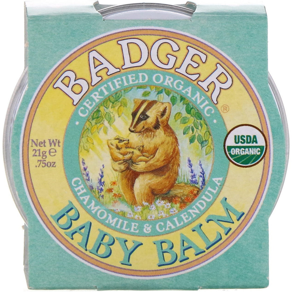 Badger Company, Bálsamo para bebés, manzanilla y caléndula, 21 g (0,75 oz)