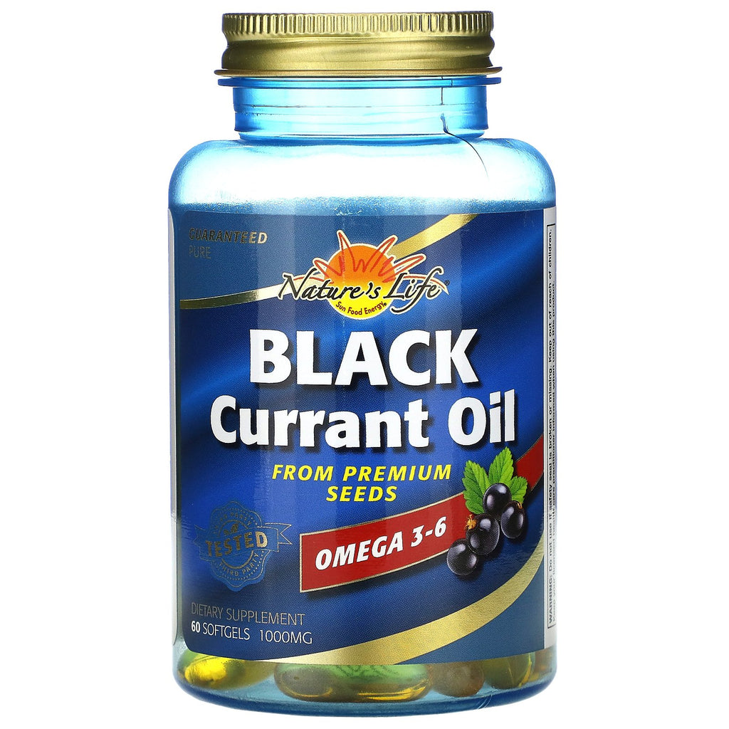 Health From The Sun, Black Currant Oil, 1,000 mg, 60 Softgels