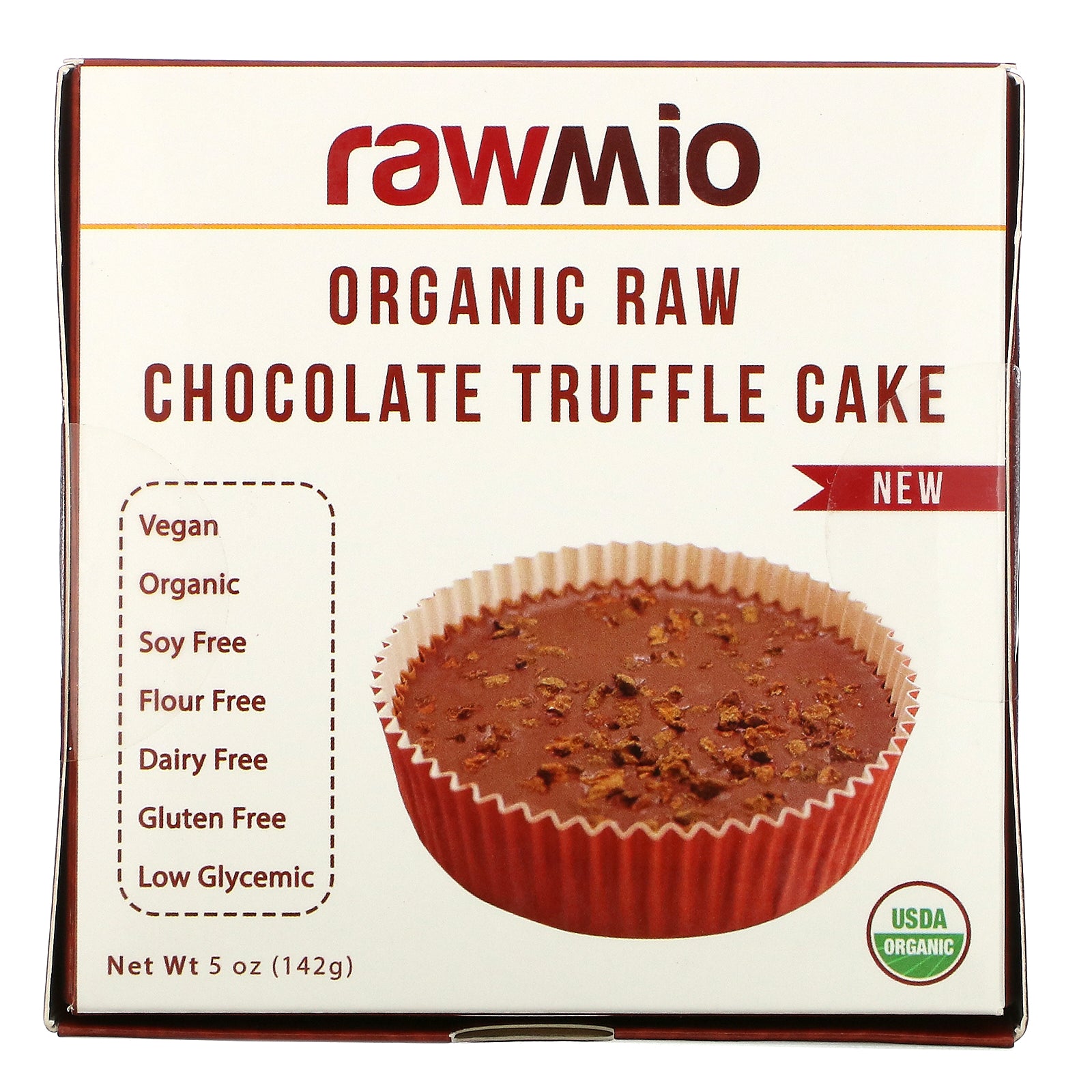 Rawmio, Organic Raw Chocolate Truffle Cake, 5 oz (142 g)
