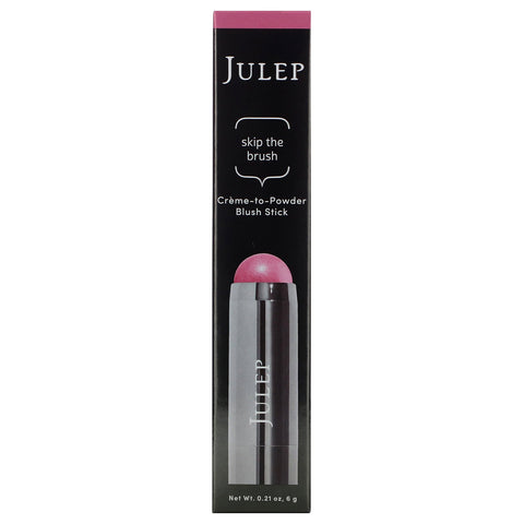 Julep, Skip The Brush, Colorete en barra de crema a polvo, rosa peonía, 6 g (0,21 oz)