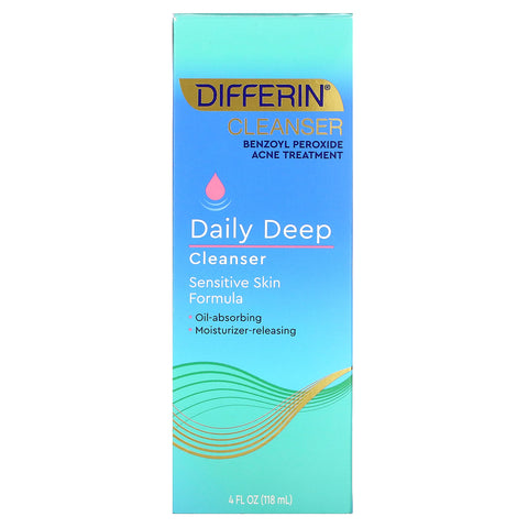 Differin, Limpiador profundo diario, 4 fl oz (118 ml)