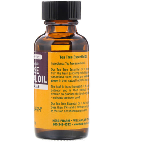 Herb Pharm, Tea Tree æterisk olie, 1 fl oz (30 ml)