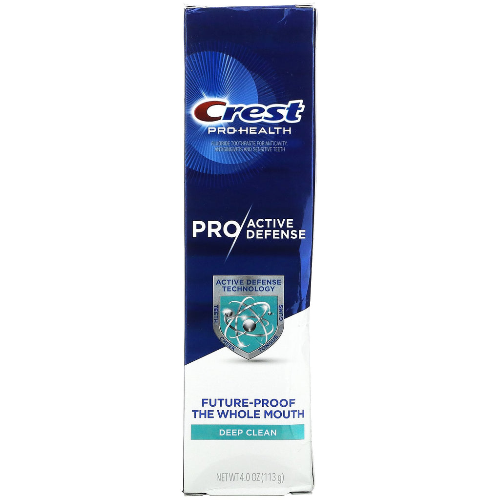 Crest, Pro Health, pasta dental Pro Active Defense, limpieza profunda, 4 oz (113 g)