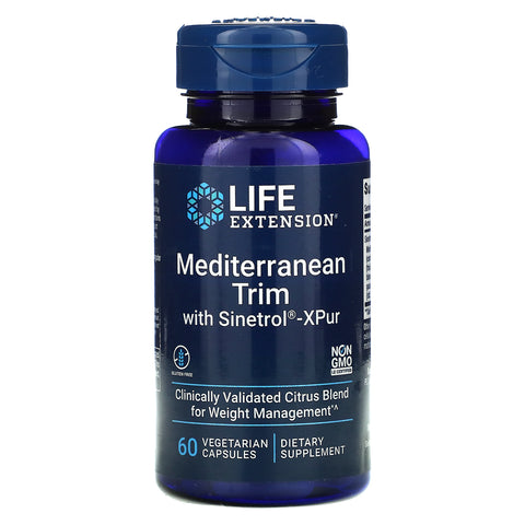 Life Extension, Mediterranean Trim with Sinetrol-XPur, 60 Vegetarian Capsules