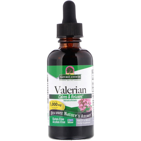 Nature's Answer, Valerian, Alcohol-Free, 1,000 mg, 2 fl oz (60 ml)
