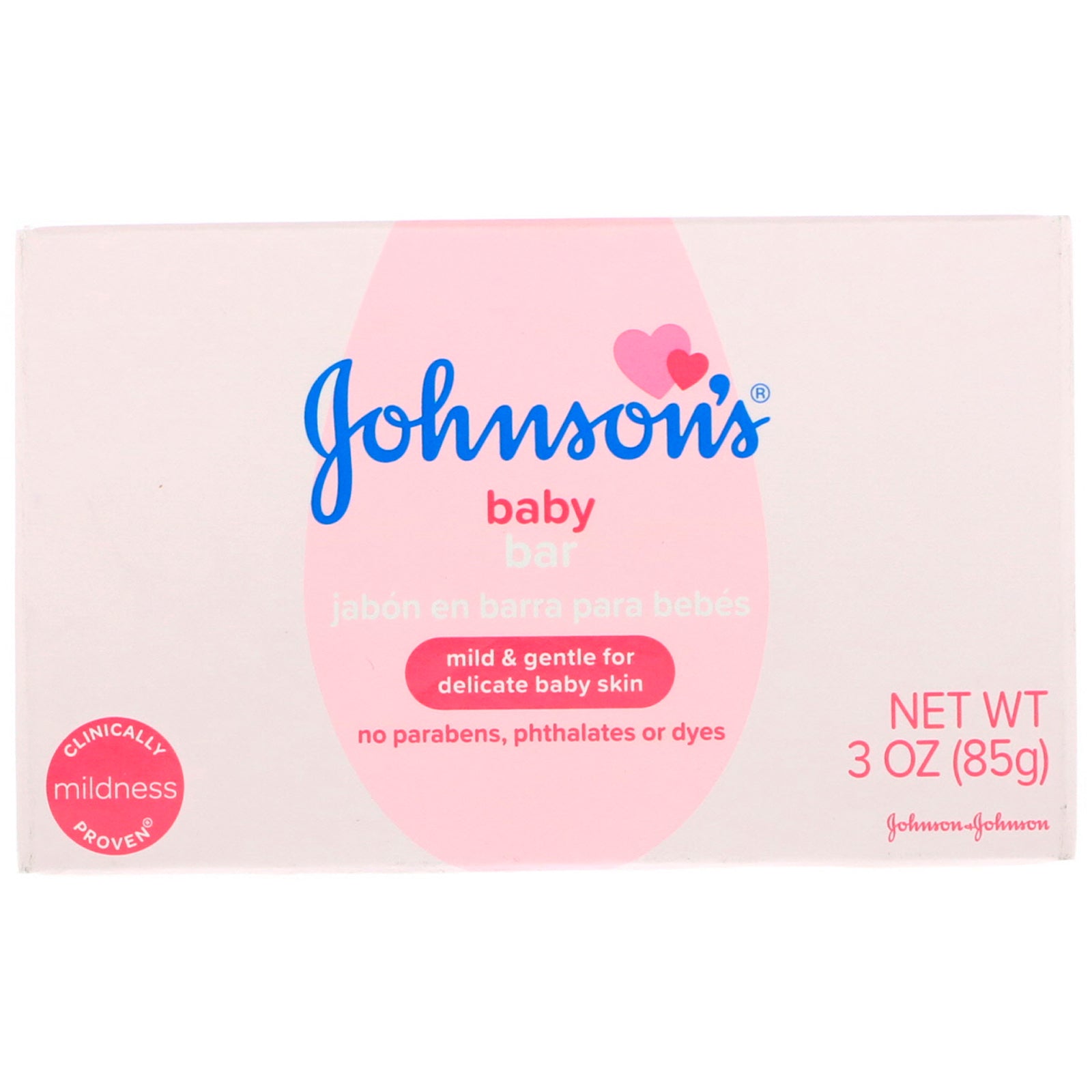 Johnson & Johnson, Baby Bar Soap, 3 oz (85 g)