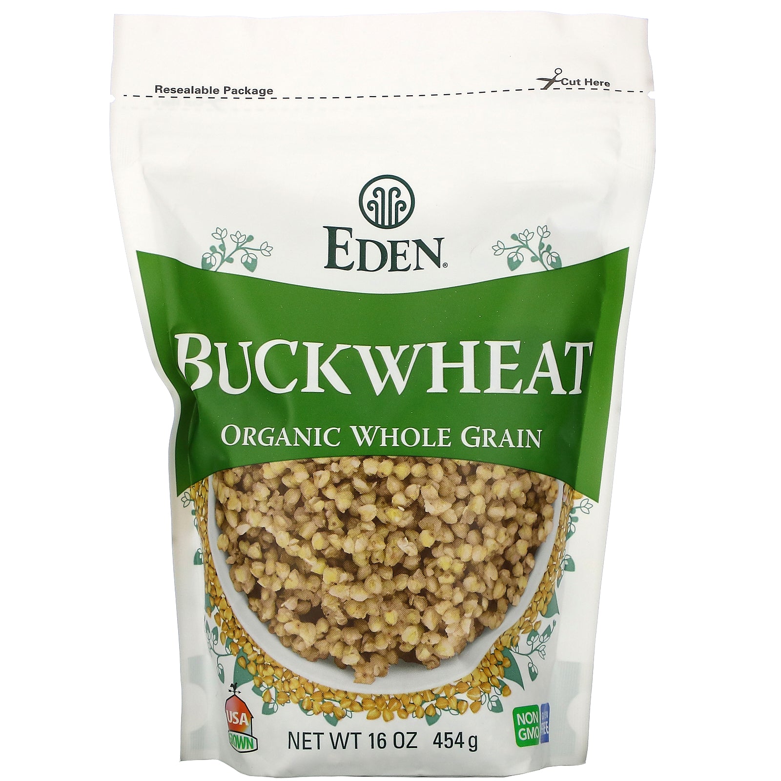 Eden Foods, Buckwheat, Organic Whole Grain, 16 oz (454 g)