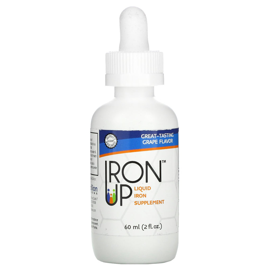 A.C. Grace Company, Iron Up, Liquid Iron Supplement, Grape , 2 fl oz (60 ml)