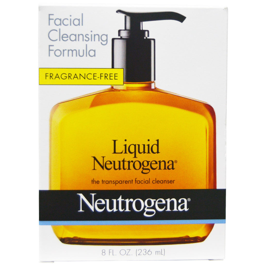 Neutrogena, Neutrogena líquido, fórmula de limpieza facial, 8 fl oz (236 ml)