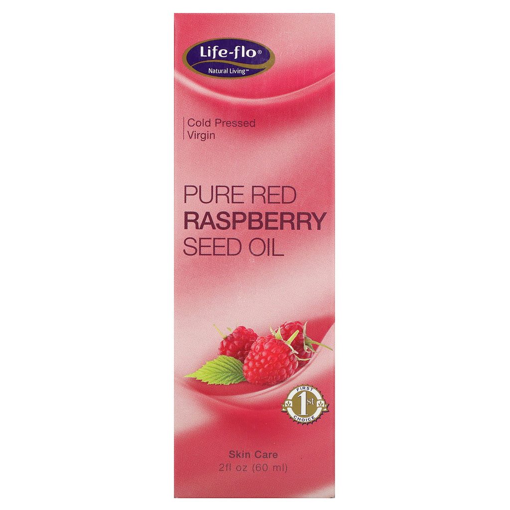 Life-flo, Aceite puro de semilla de frambuesa roja, 2 fl oz (60 ml)