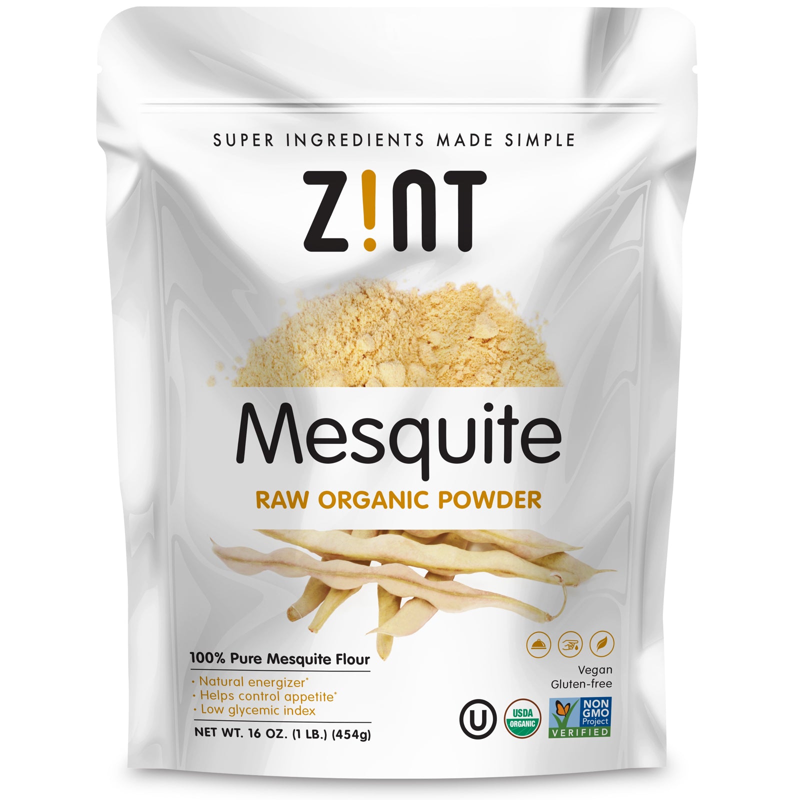 Zint, Mesquite Raw Organic Powder, 16 oz (454 g)