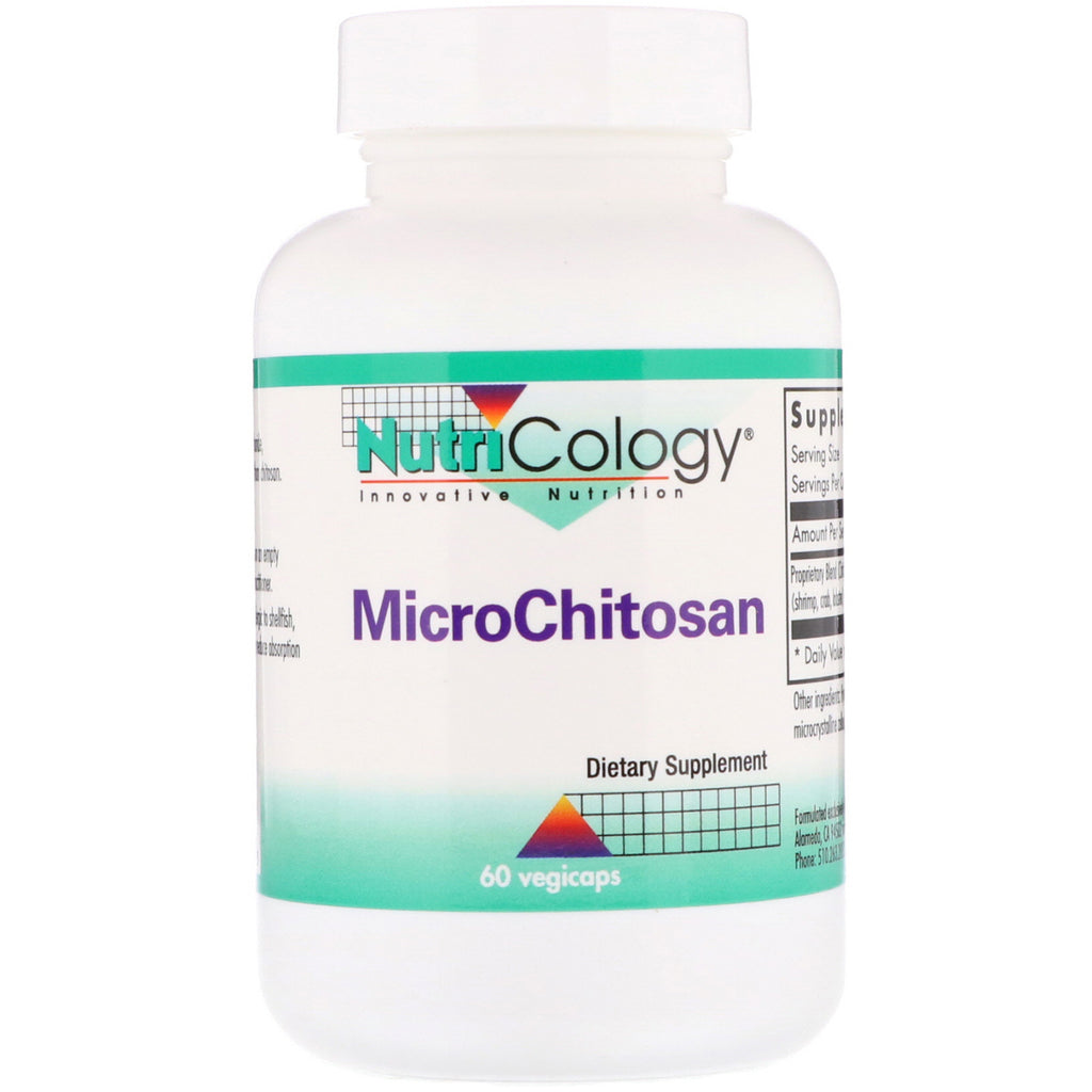 Nutricology, MicroChitosan, 60 Vegicaps