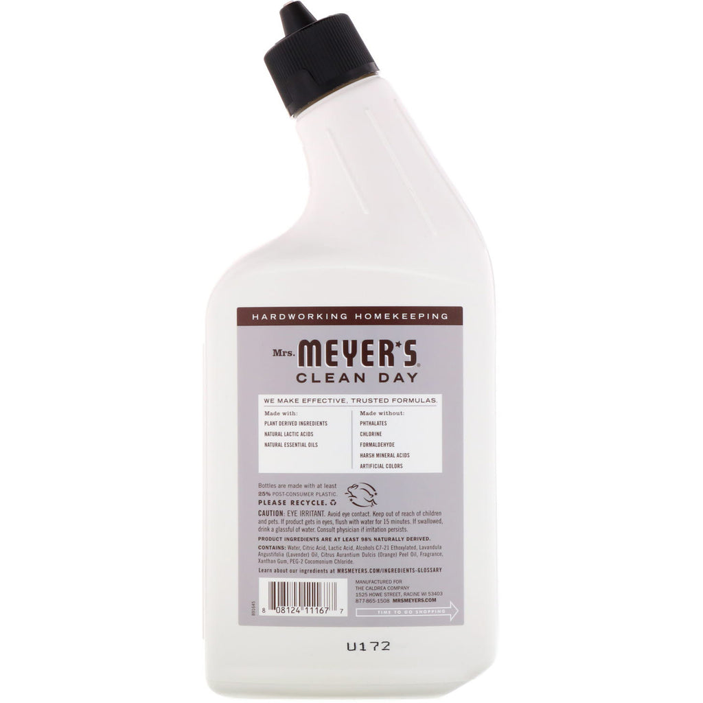 Mrs. Meyers Clean Day, Limpiador de inodoros, aroma a lavanda, 24 fl oz (710 ml)