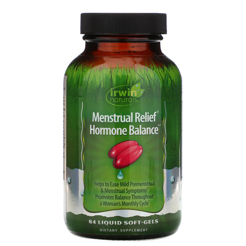 Irwin Naturals, Menstrual Relief Hormone Balance, 84 Liquid Soft-Gels