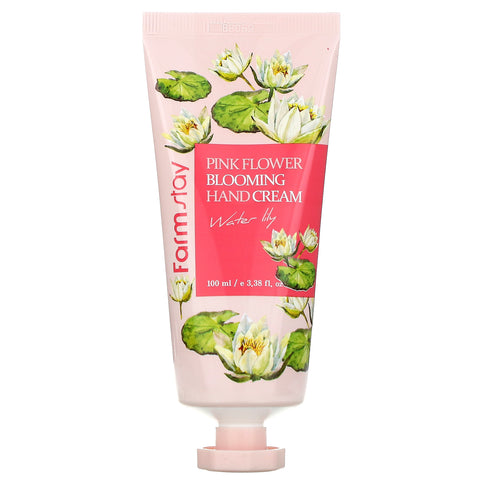 Farmstay, Pink Flower Blooming Hand Cream, Water Lily, 3.38 fl oz (100 ml)