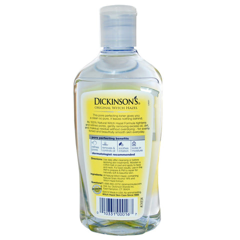 Dickinson Brands, Original Witch Hazel, Tónico perfeccionador de poros, 473 ml (16 oz. líq.)