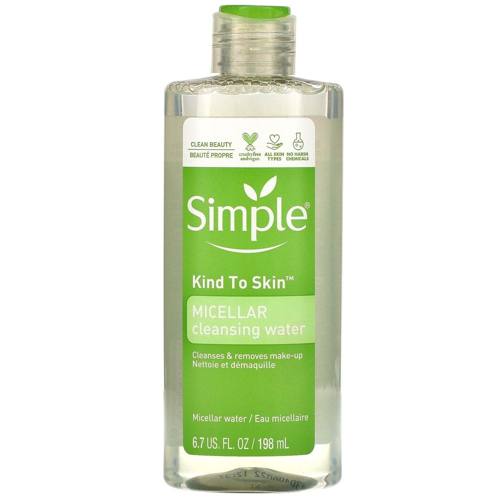 Simple Skincare, Micellar Cleansing Water, 6.7 fl oz (198 ml)