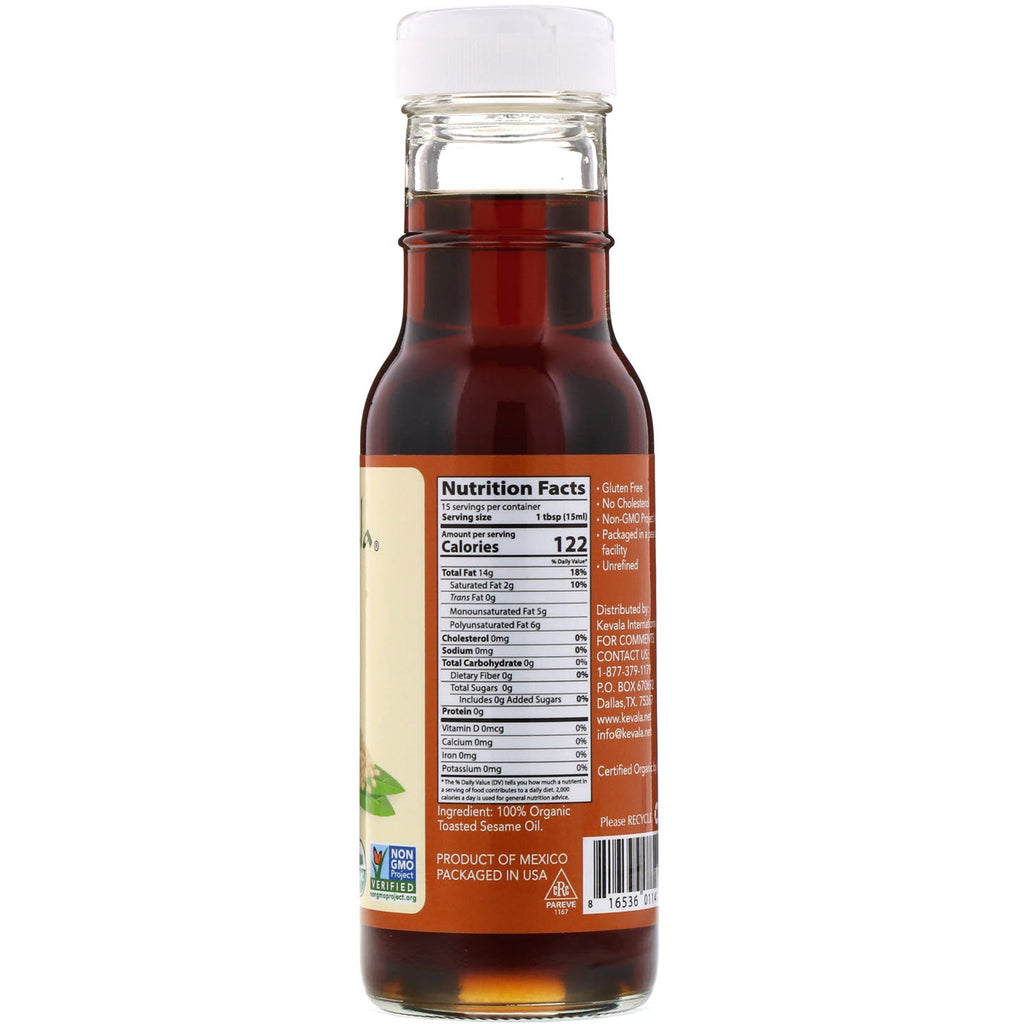 Kevala,  Toasted Sesame Oil, 8 fl oz (236 ml)