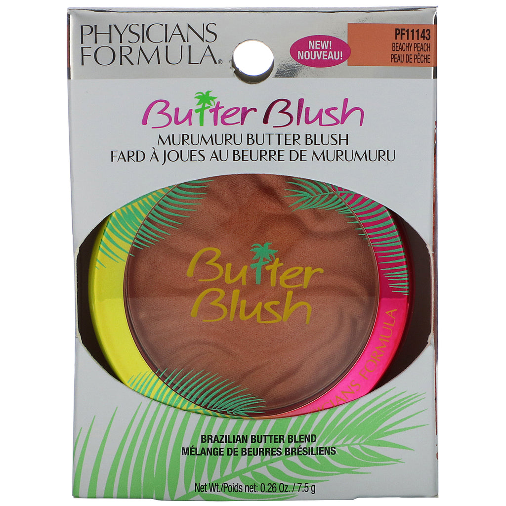 Physicians Formula, Murumuru Butter Blush, Beachy Peach, 0.26 oz (7.5 g)