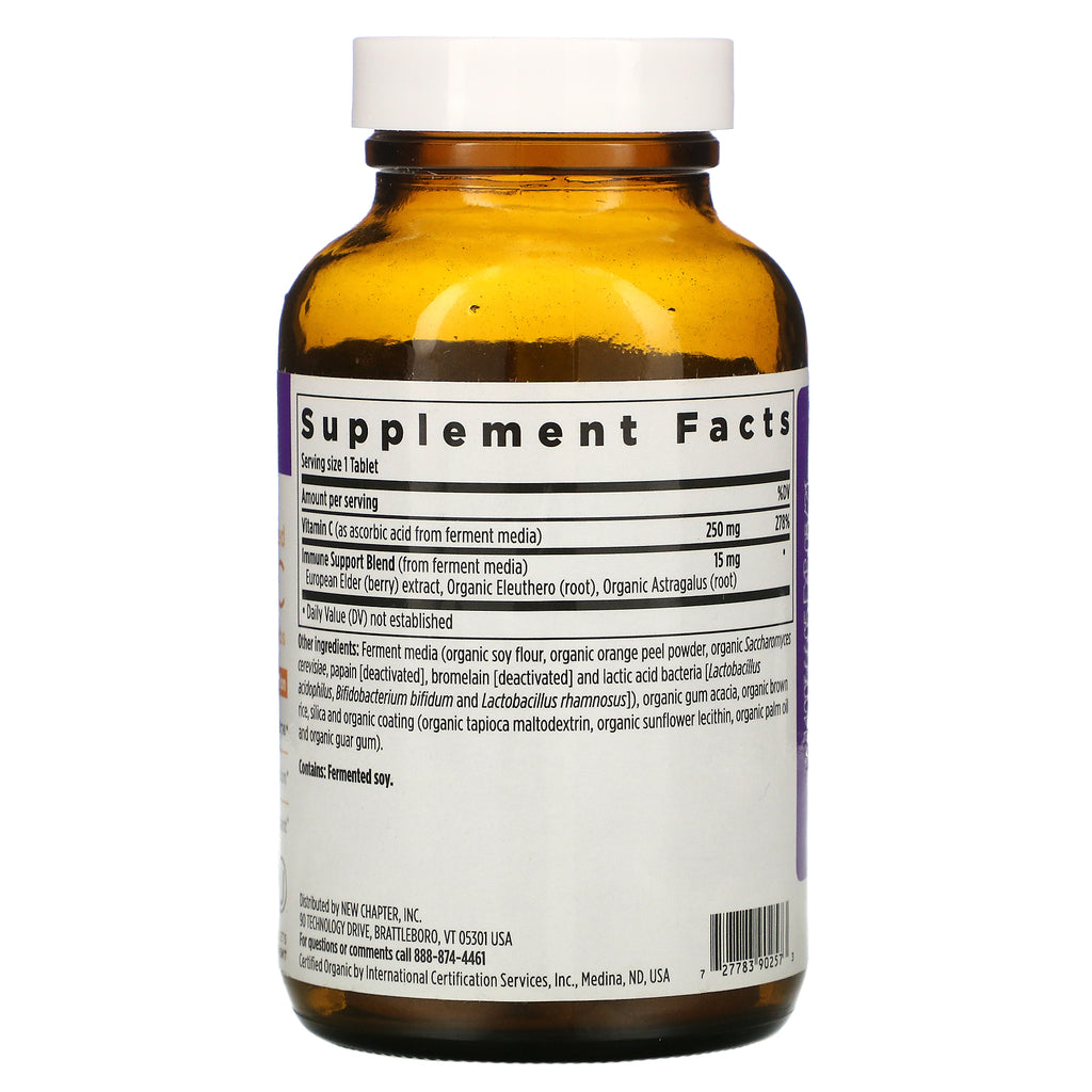 New Chapter, Fermented Vitamin C, 250 mg, 60 Vegan Tablets