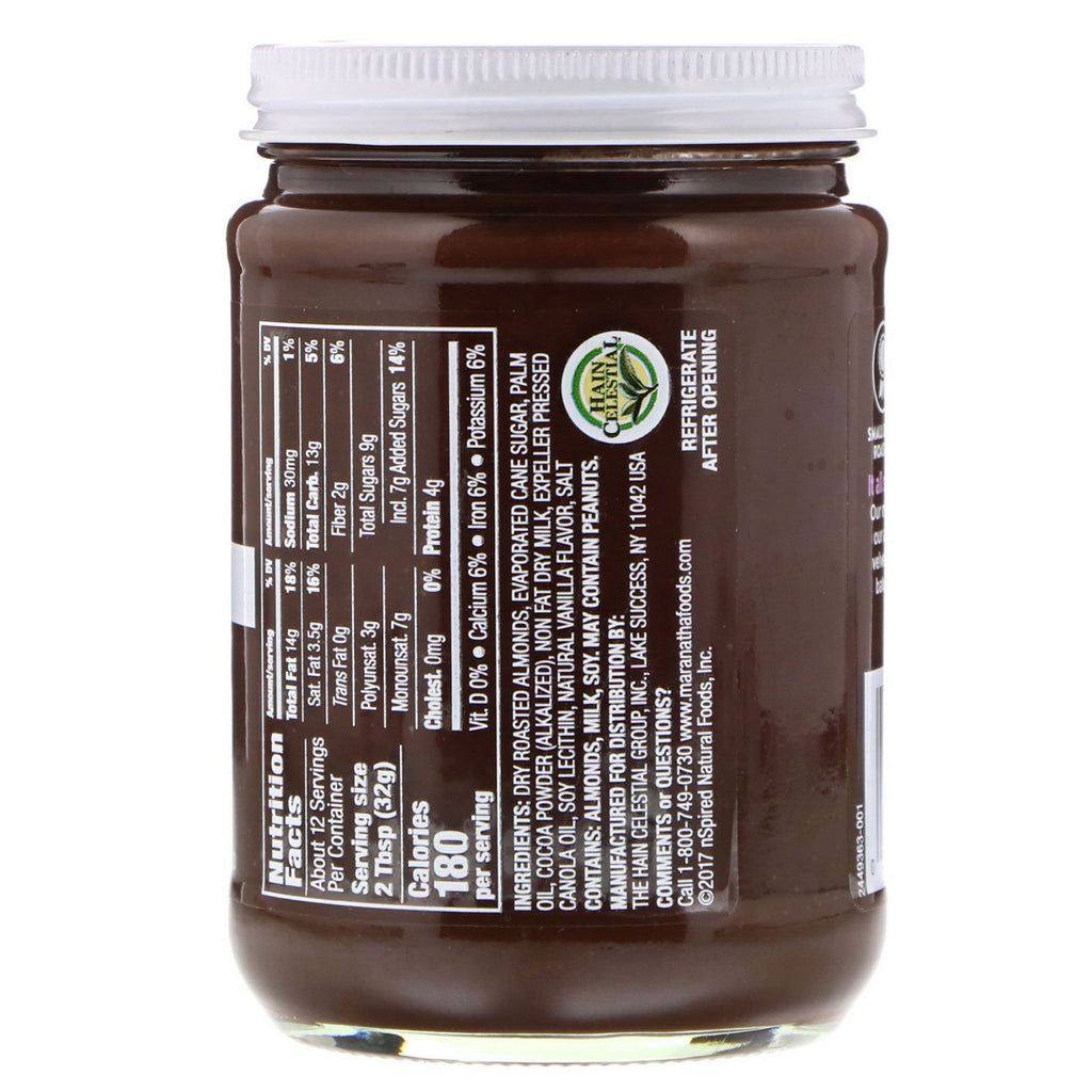 MaraNatha, mørk chokolade mandelsmør, cremet, 13 oz (368 g)