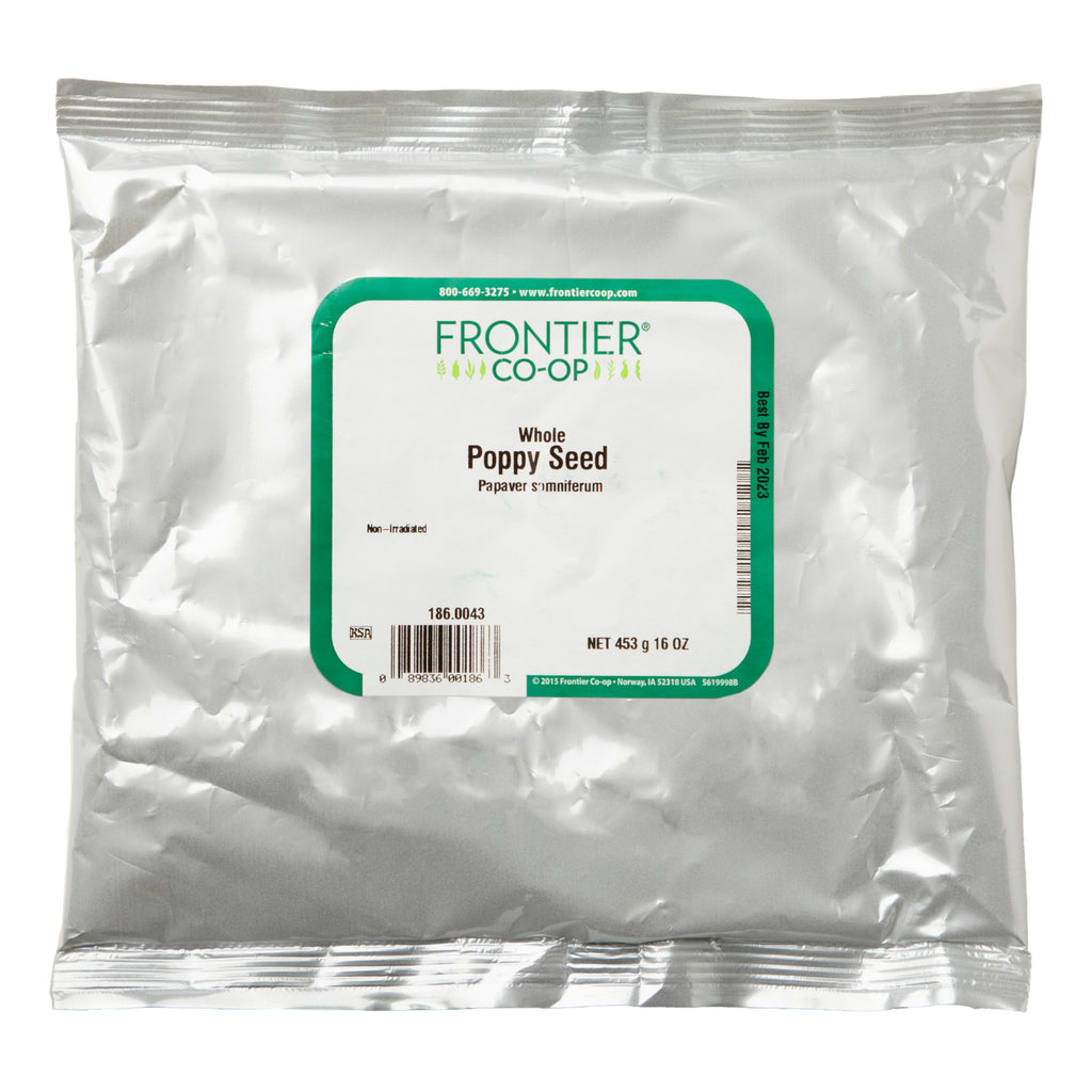 Frontier Natural Products, hele valmuefrø, 16 oz (453 g)