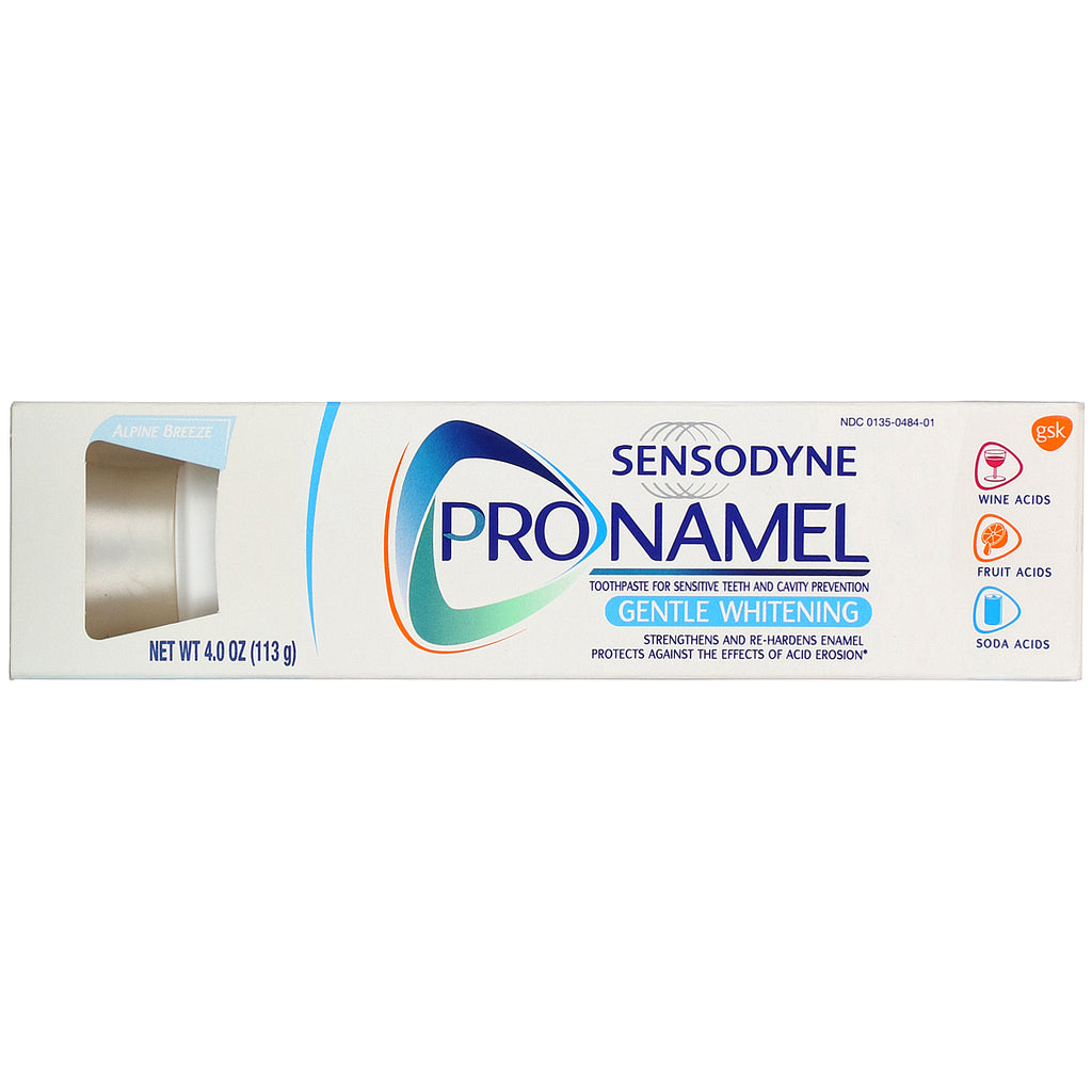 Sensodyne, ProNamel, pasta dental blanqueadora suave, 4,0 oz (113 g)
