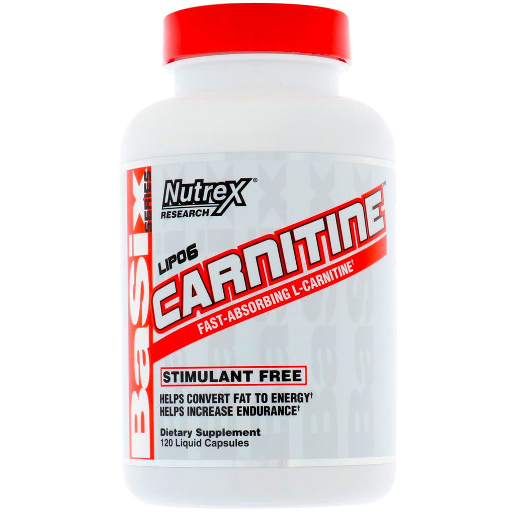 Nutrex Research, LIPO-6 CARNITINE, 120 Liquid Capsules