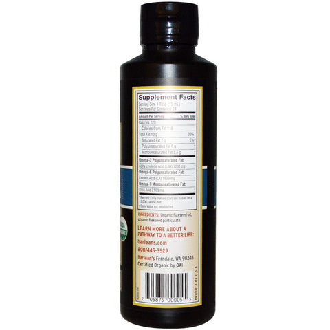 Barlean's, Aceite de lino con lignanos, 355 ml (12 oz. líq.)