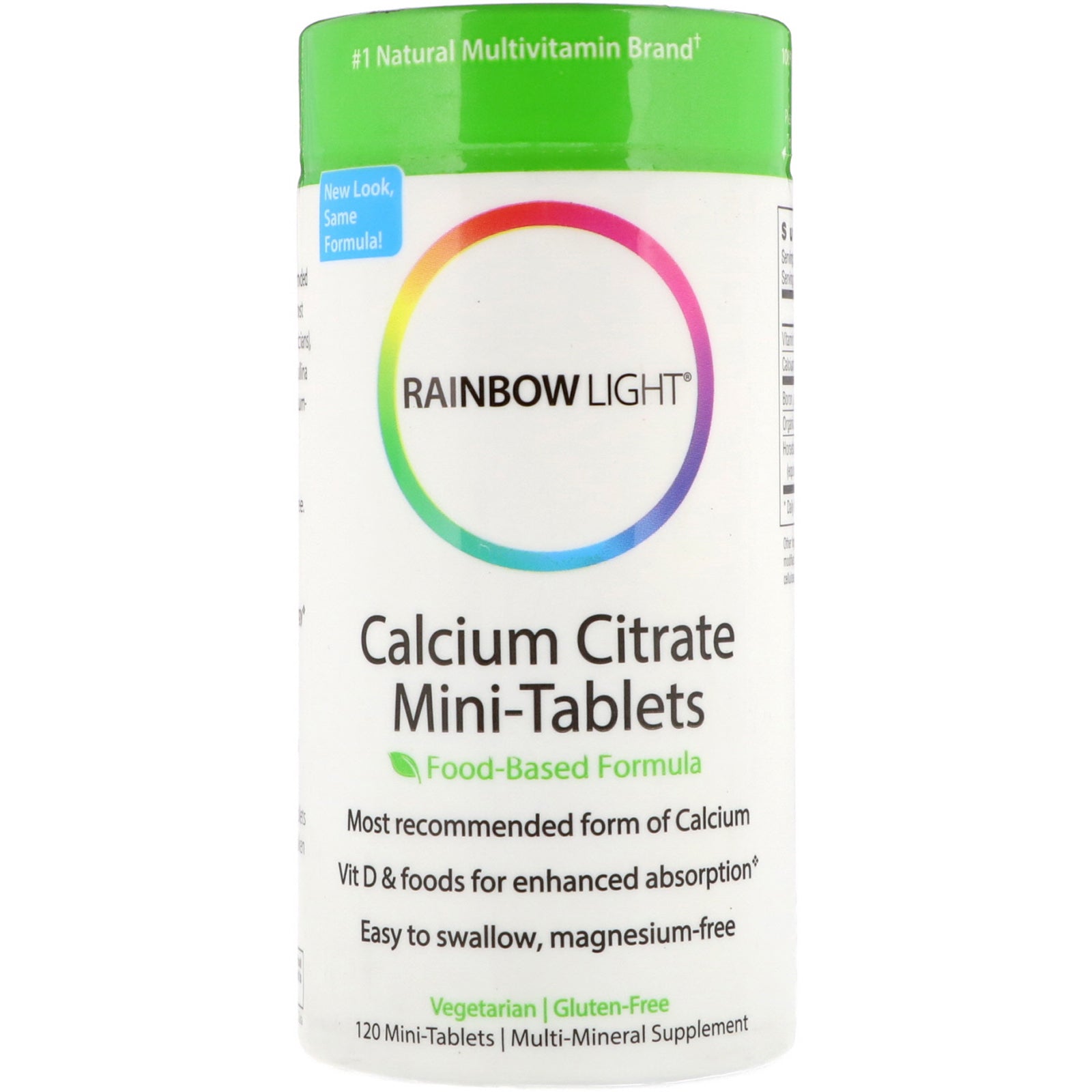 Rainbow Light, Calcium Citrate Mini-Tablets, 120 Mini-Tablets