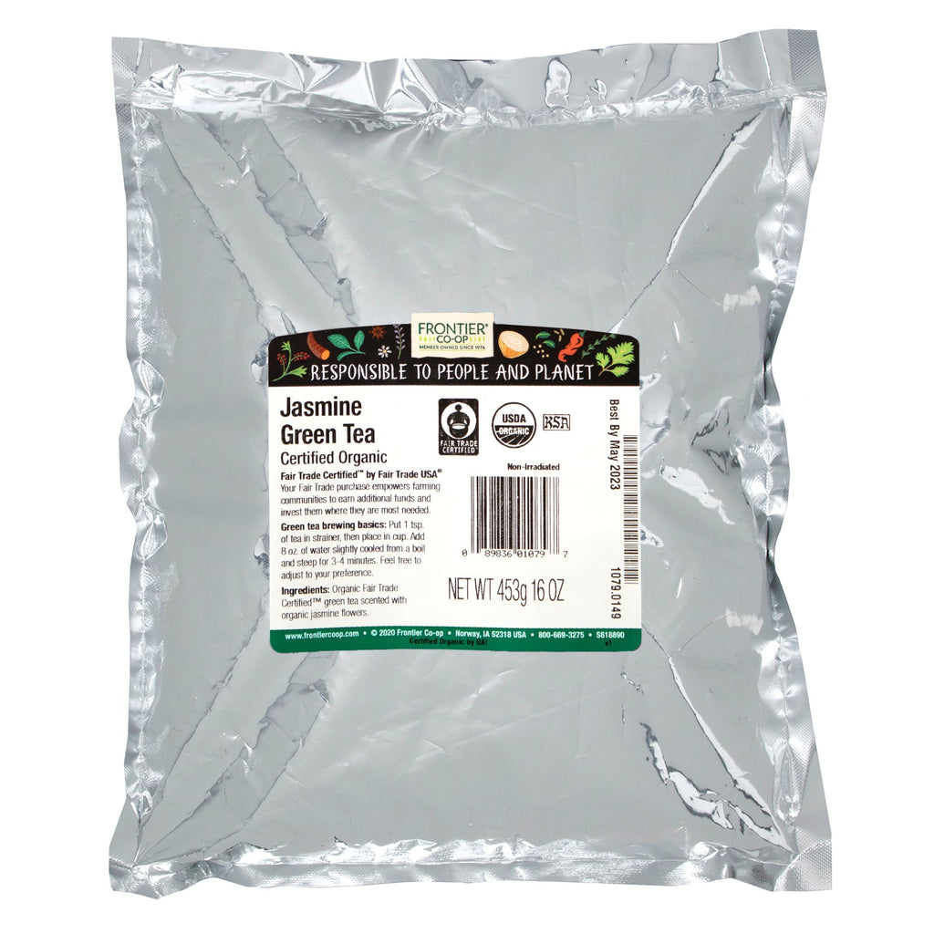 Frontier Natural Products,  Jasmine Green Tea, 16 oz (453 g)