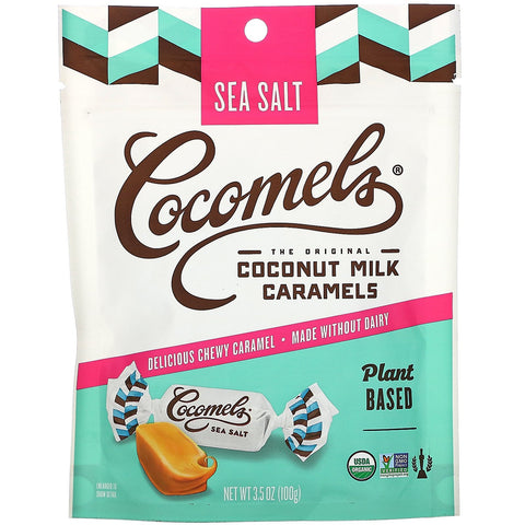 Cocomels, Organic, Coconut Milk Caramels, Sea Salt, 3.5 oz (100 g)