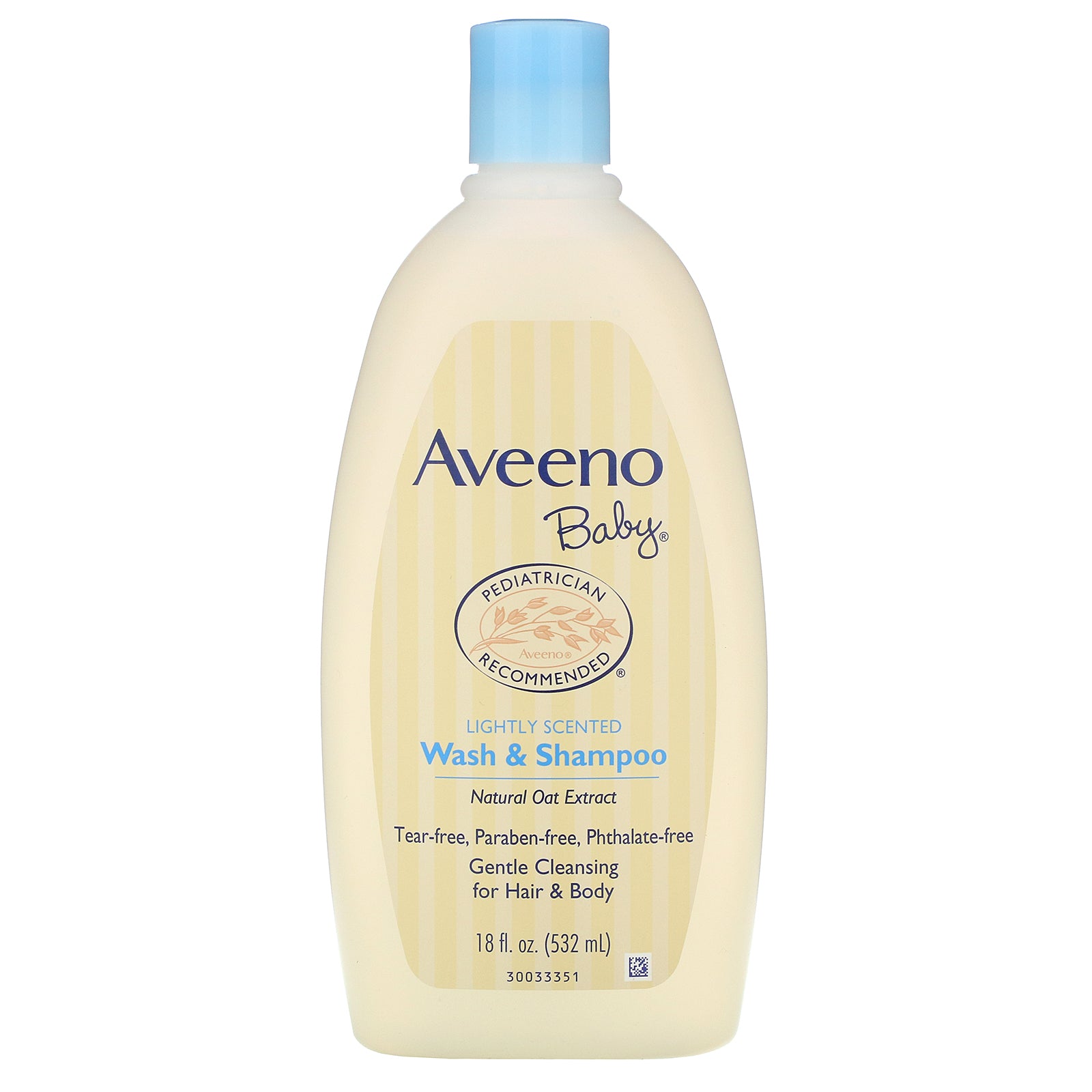 Aveeno, Baby, Wash & Shampoo, Lightly Scented, 18 fl oz (532 ml)